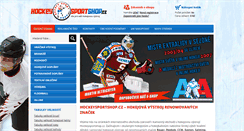 Desktop Screenshot of hockeysportshop.cz